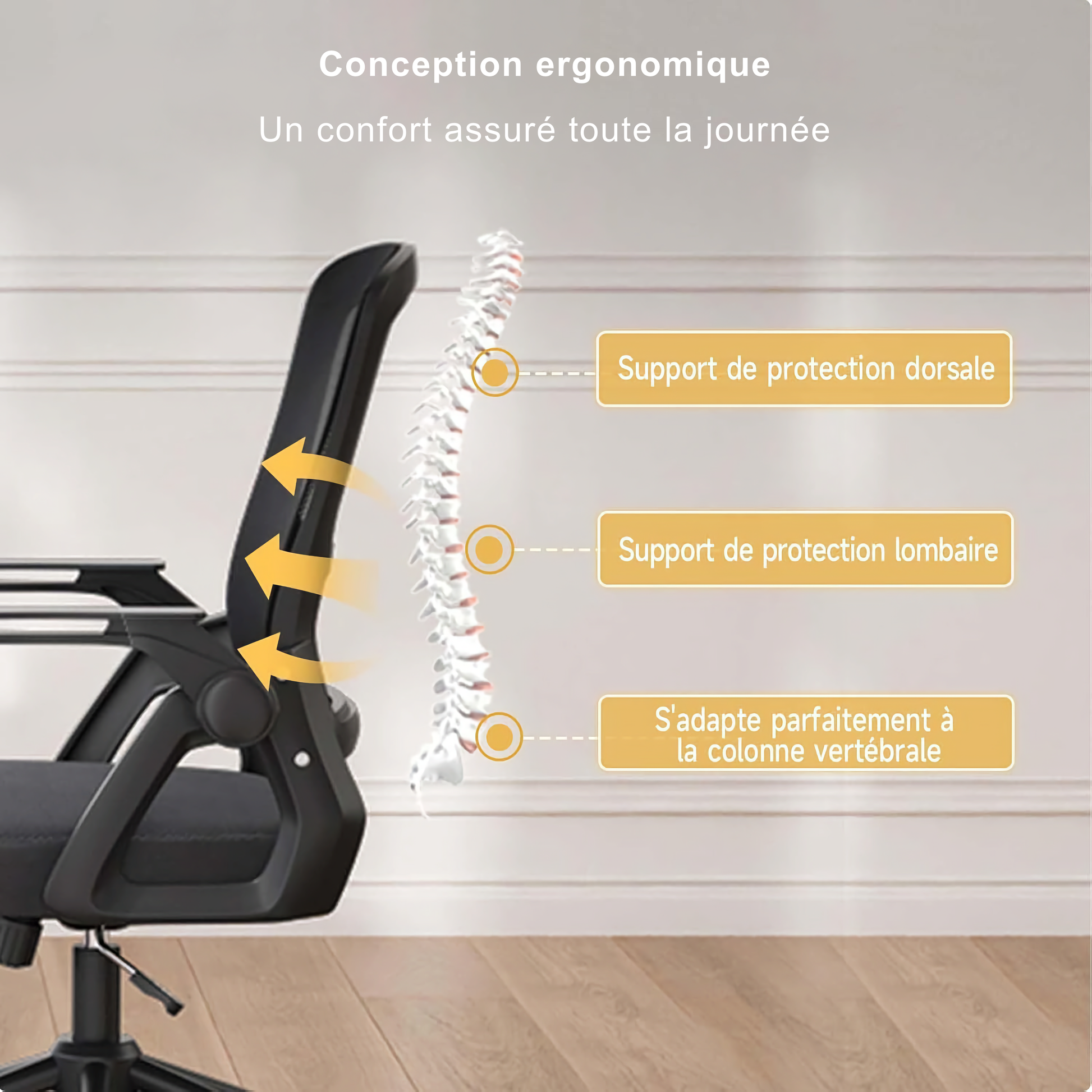 NOVA - Siège de bureau en Mesh Respirant